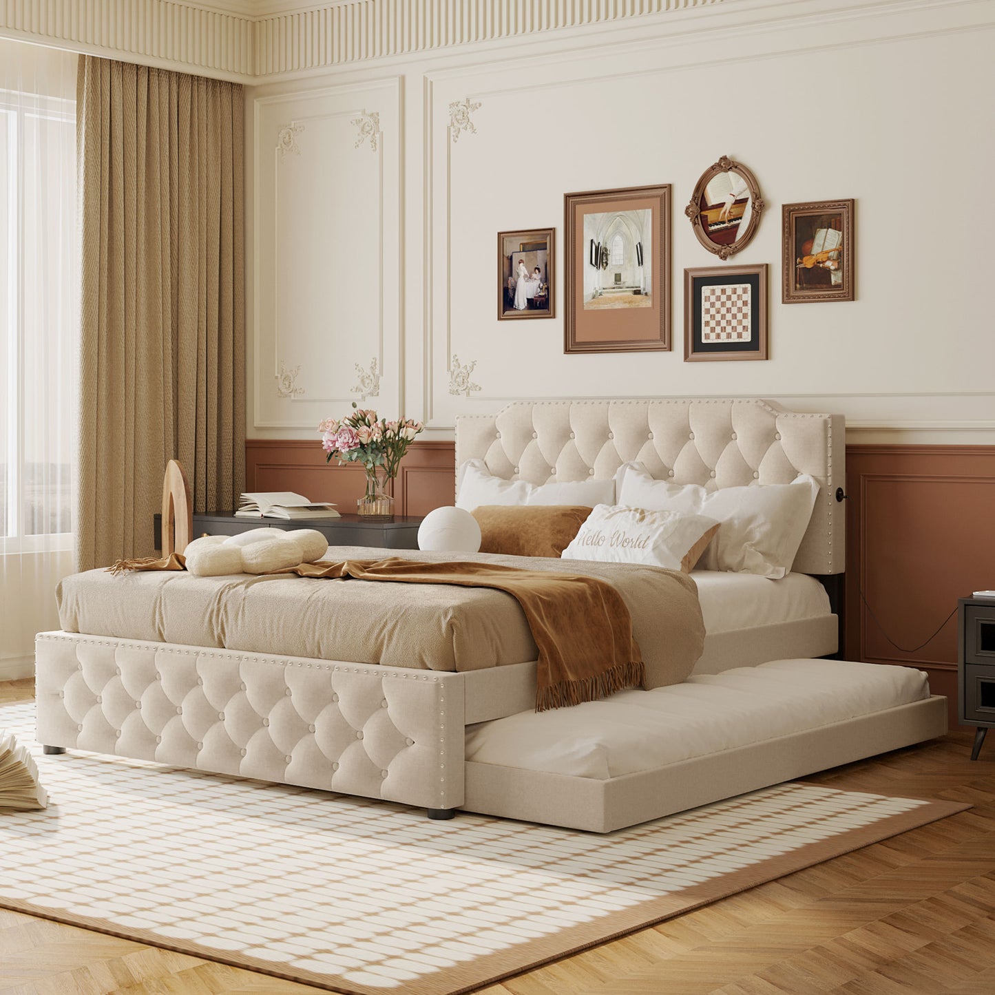Cleo Contemporary Platform Bed