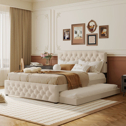 Cleo Contemporary Platform Bed