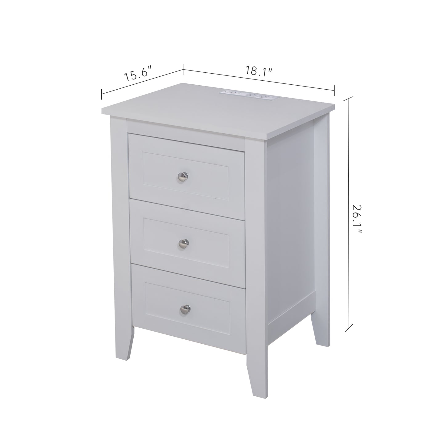 Irvington Modern Classic Drawer Side Table