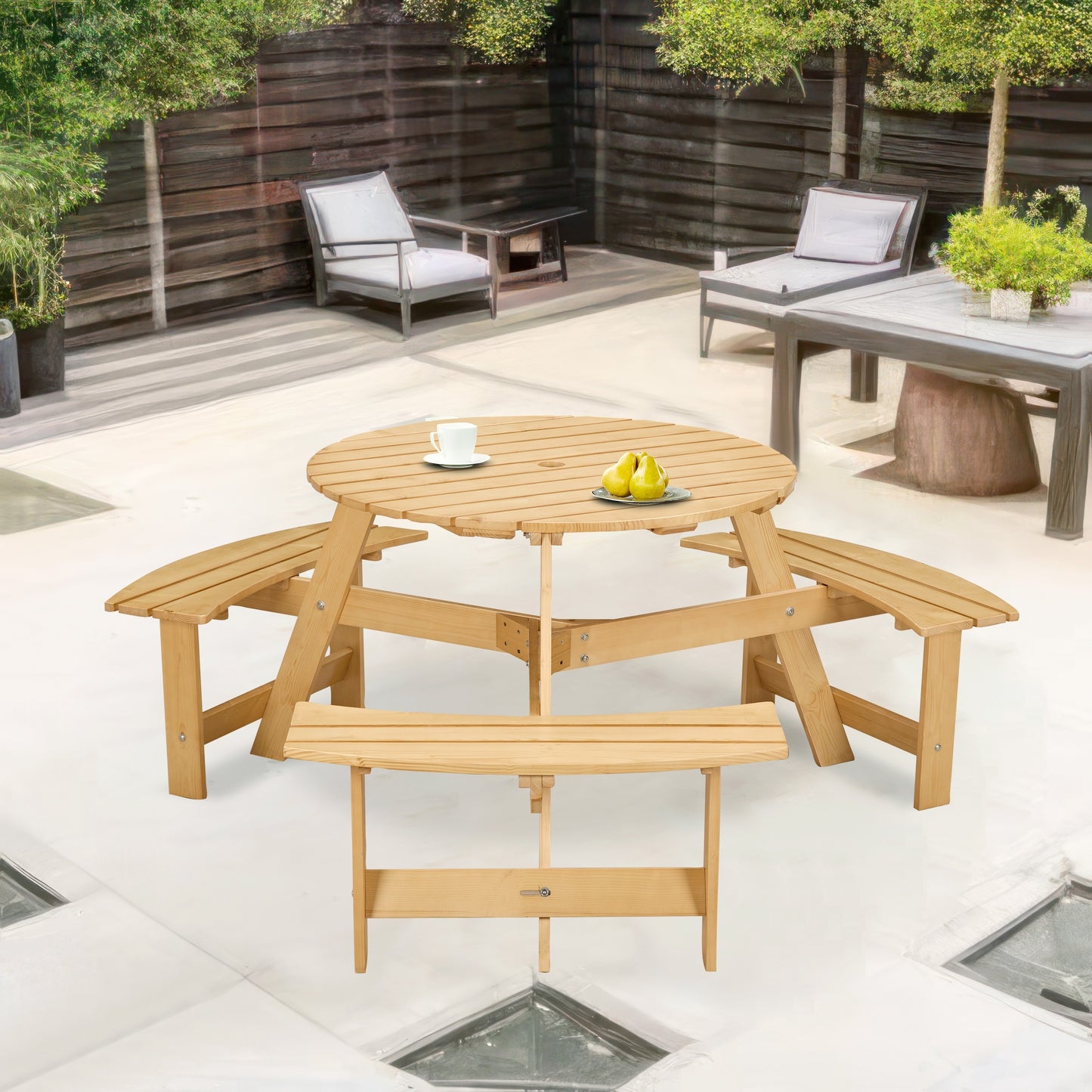 Centerville Contemporary Outdoor Picnic Table
