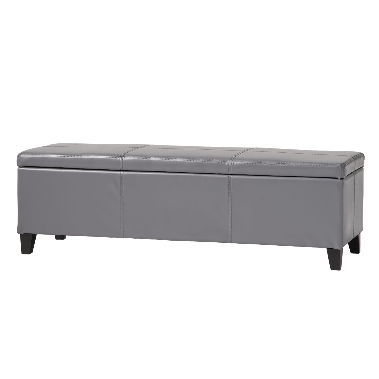 Calista Modern Velvet Storage Ottoman
