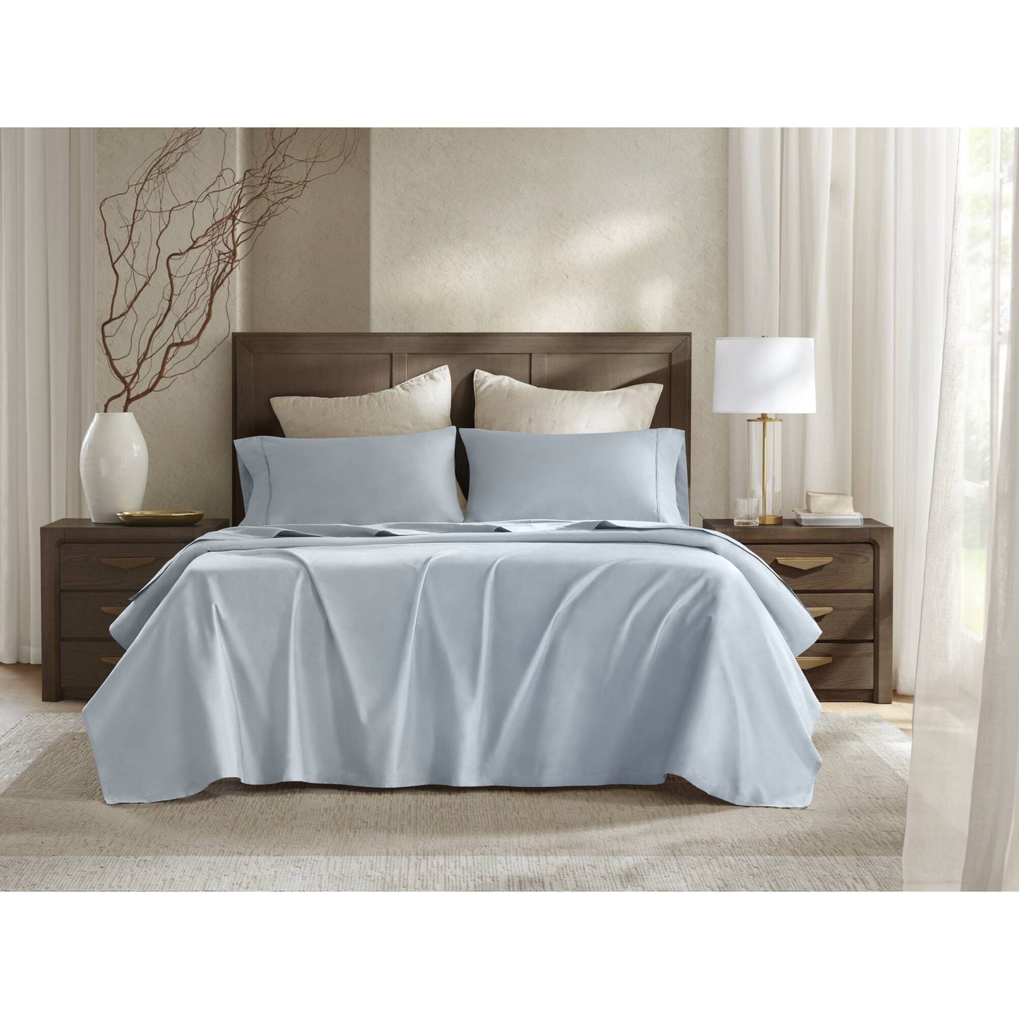 Westport Modern 4 Pieces King Sateen Sheet Set