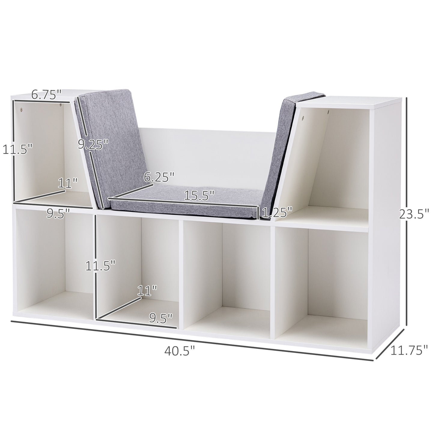 Marites Contemporary Velvet Bookcase