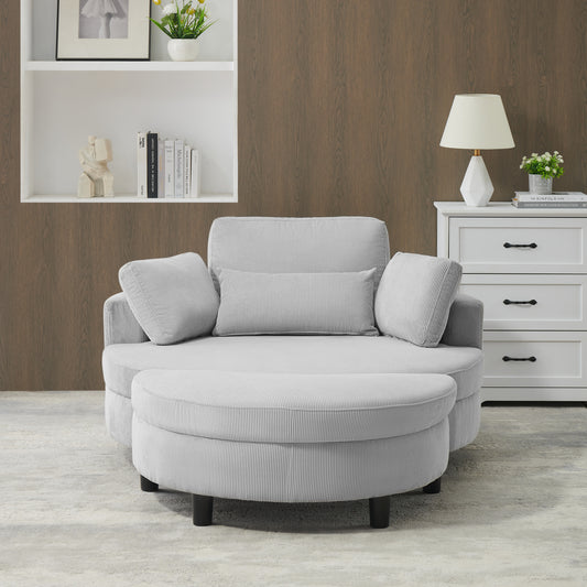 Fremont Contemporary Corduroy Compact Chair
