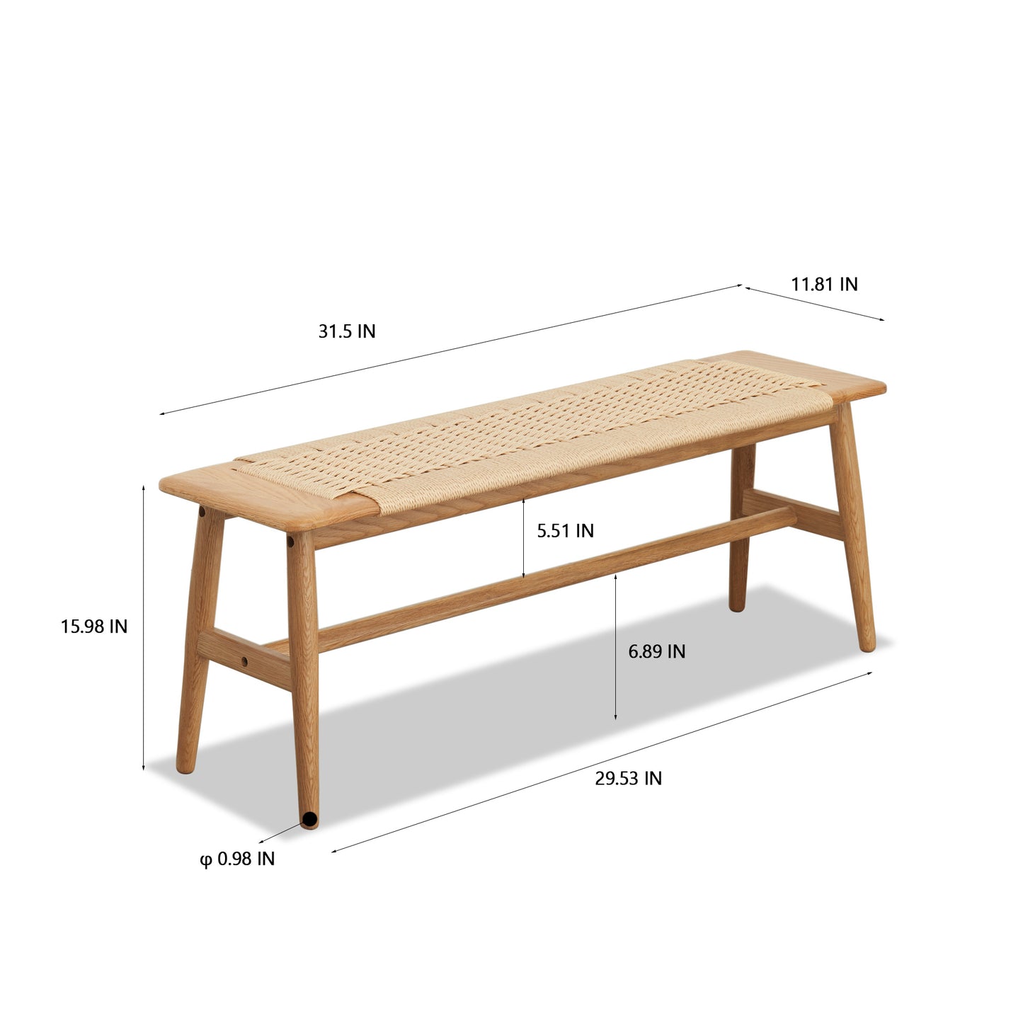 Luz Craftsman Dining Bench