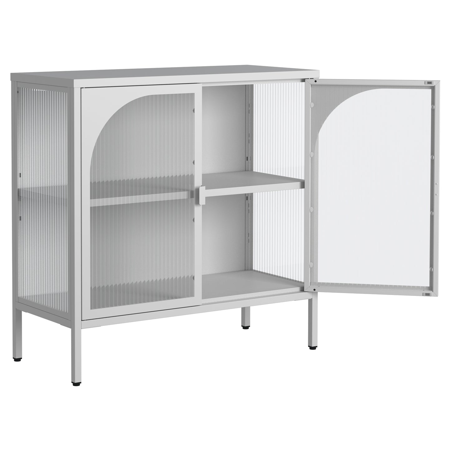 Sonoma Modern Accent Glass Storage Cabinet
