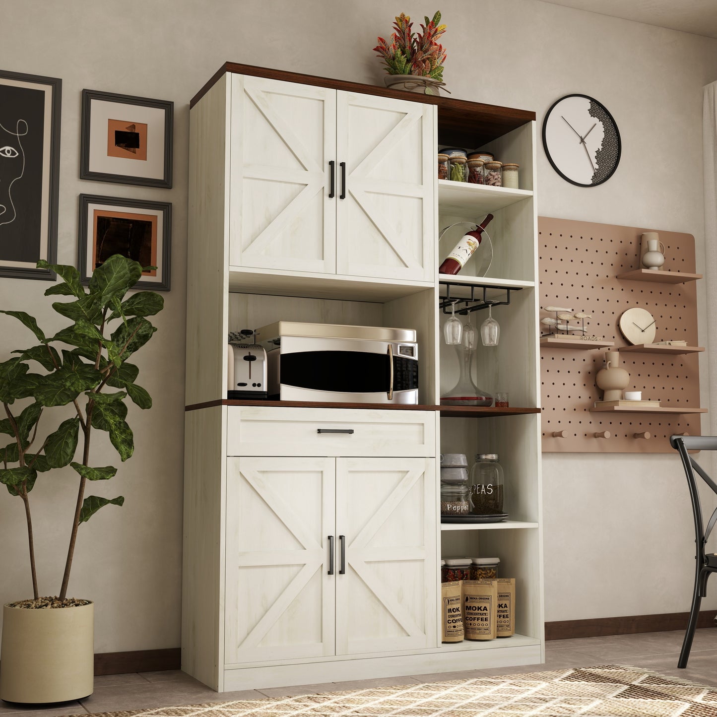 Calista Modern Multifunctional Pantry Sideboard
