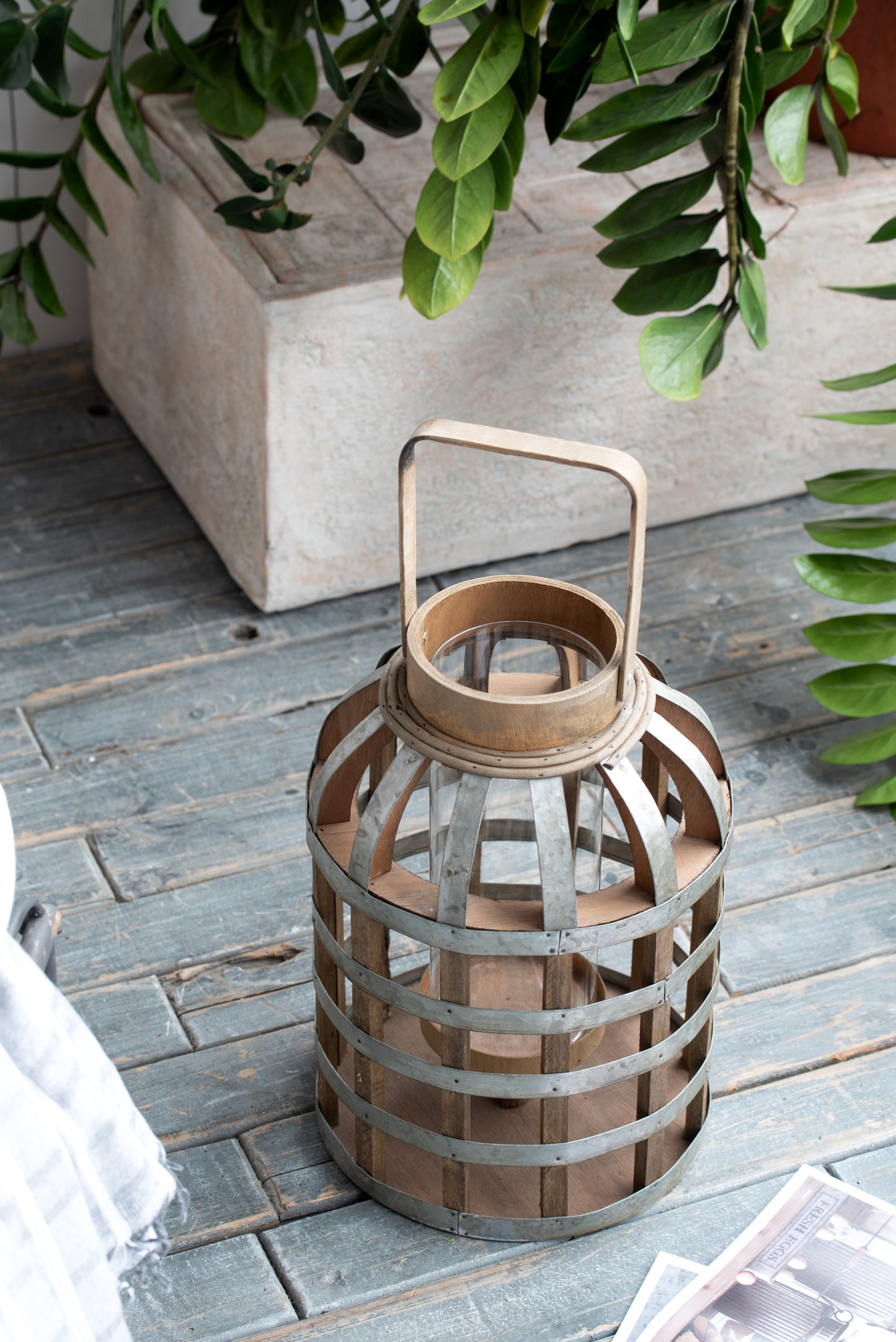 Emery Craftsman Decorative Wooden Lantern