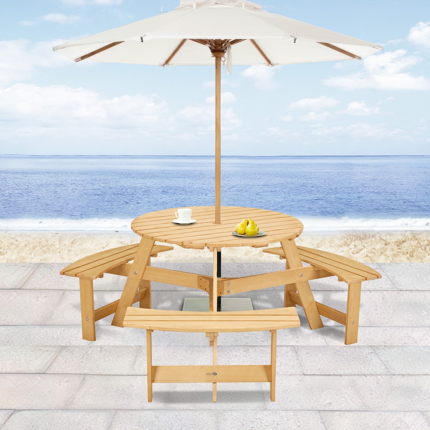 Centerville Contemporary Outdoor Picnic Table