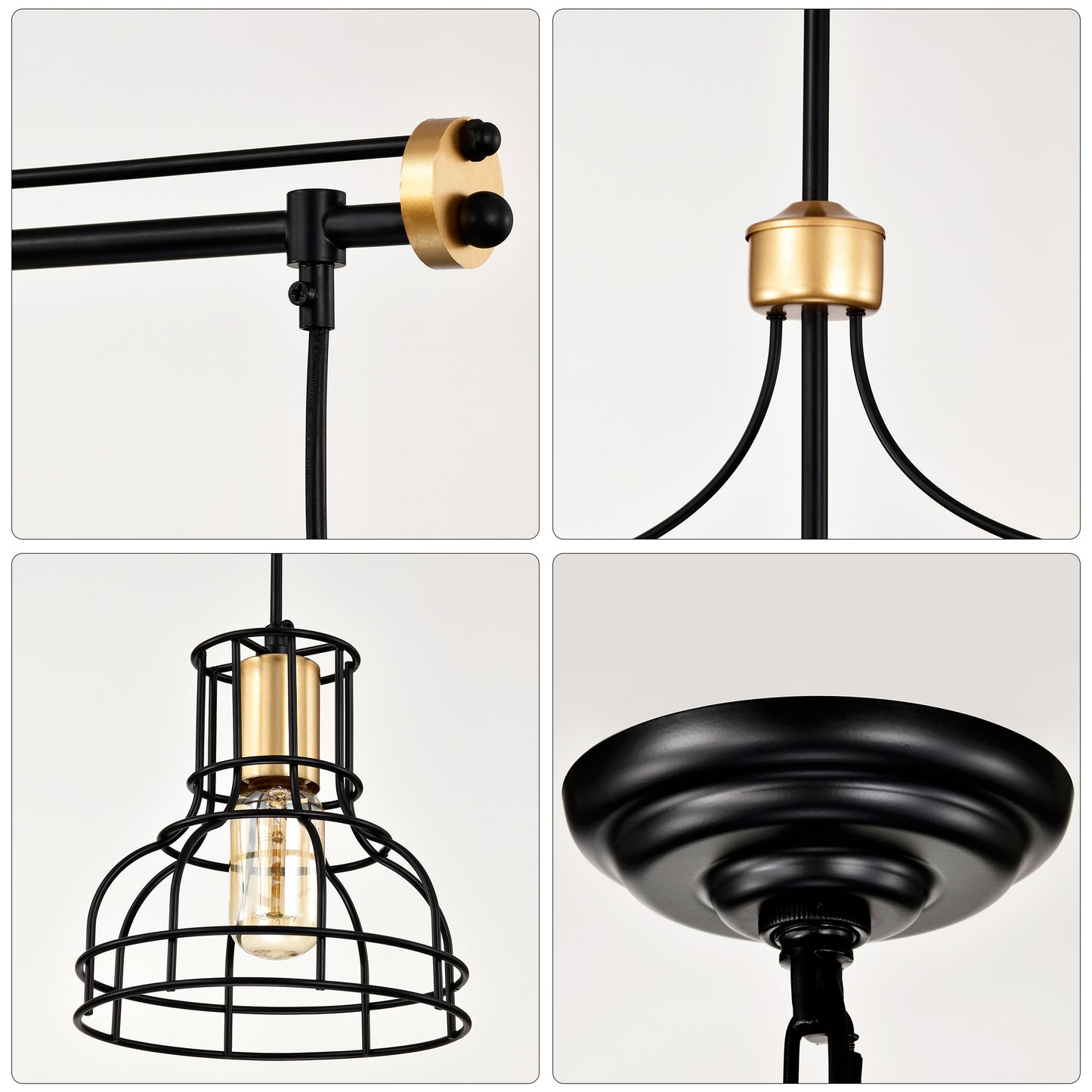 Jiron Industrial Farmhouse Linear Chandelier