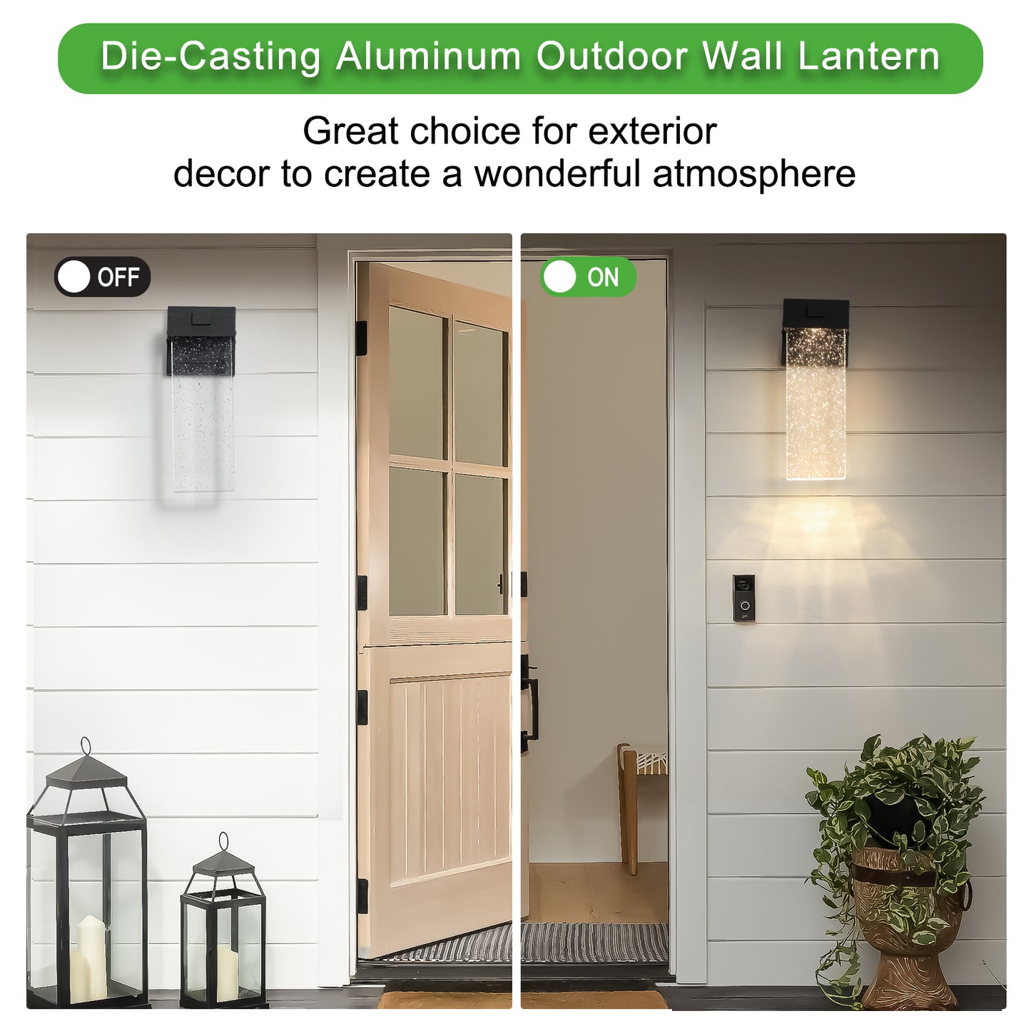 Centerville Modern Waterproof Crystal Wall Lamp