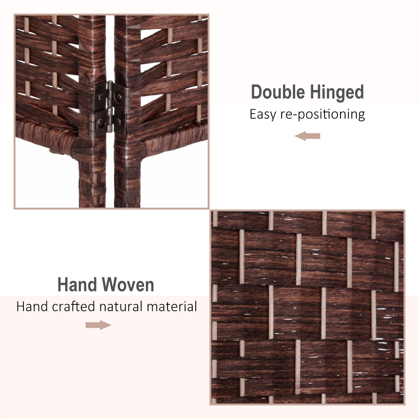 Centerville Craftsman Wicker Weave Room Divider
