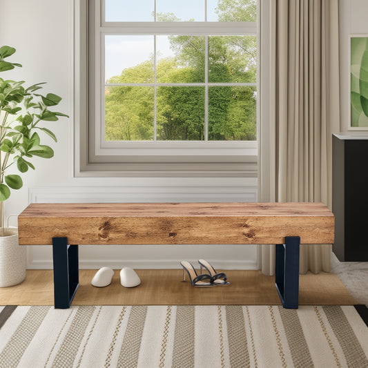 Irvington Modern Farmhouse Indoor Kitchen Bench