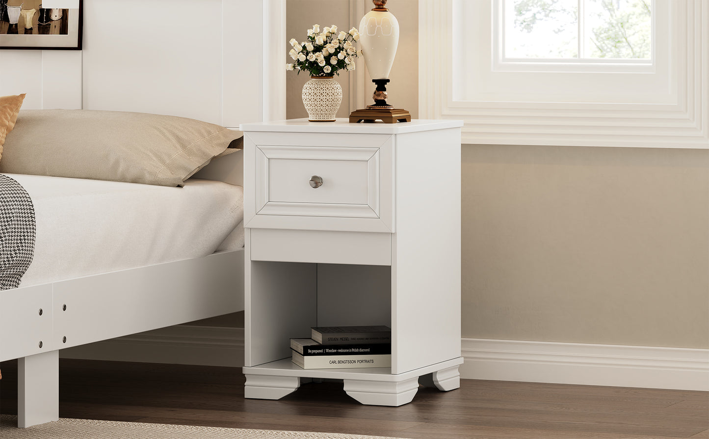 Warmsprings Modern Elegant Retro Nightstand