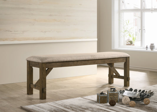 Ghivi Contemporary Wood Dining Bench