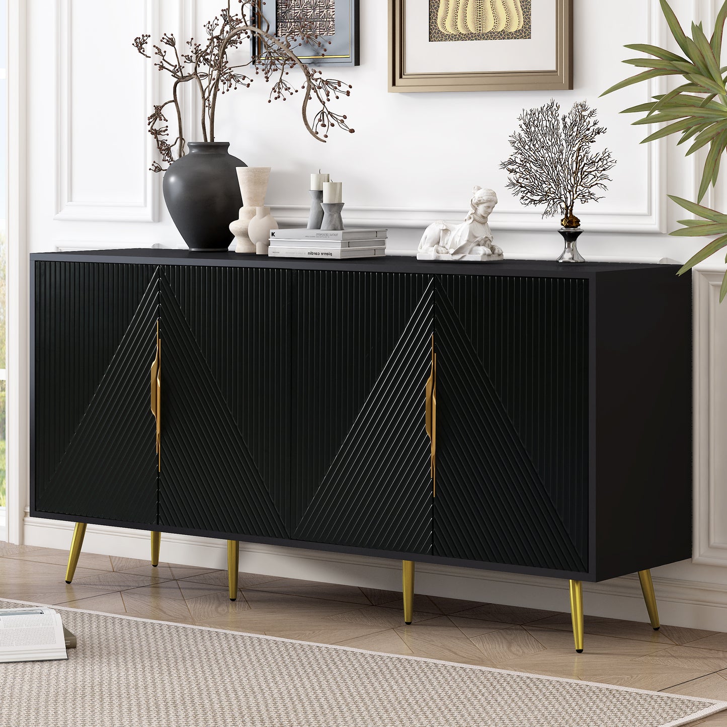 Centerville Contemporary Stylish Wave Sideboard