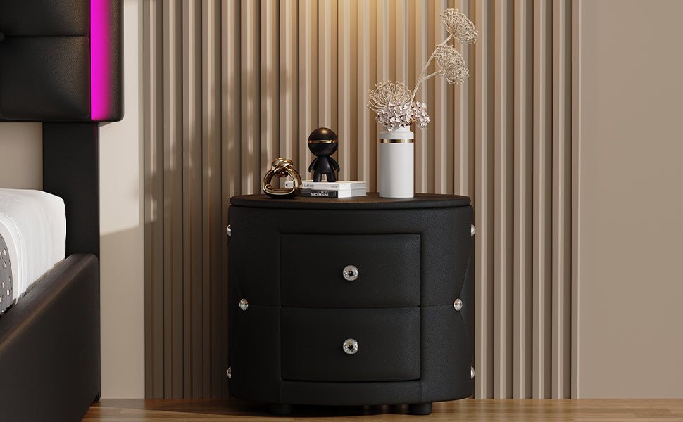 Luz Modern Elegant PU Nightstand