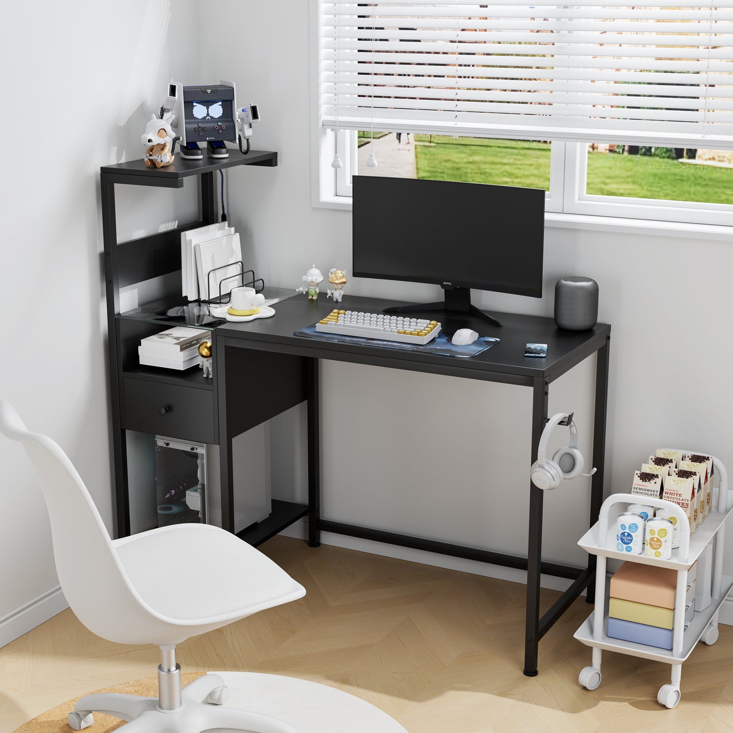 Silverleaf Modern USB Charging Desk