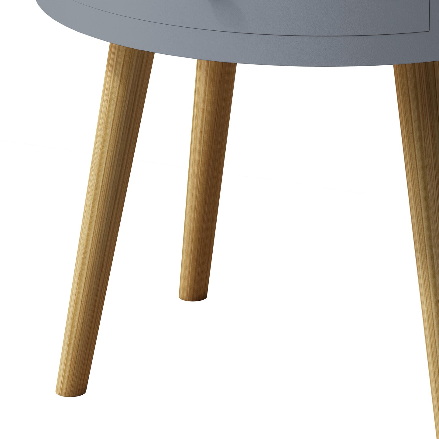 Marites Mid-Century Oak Nightstand Table
