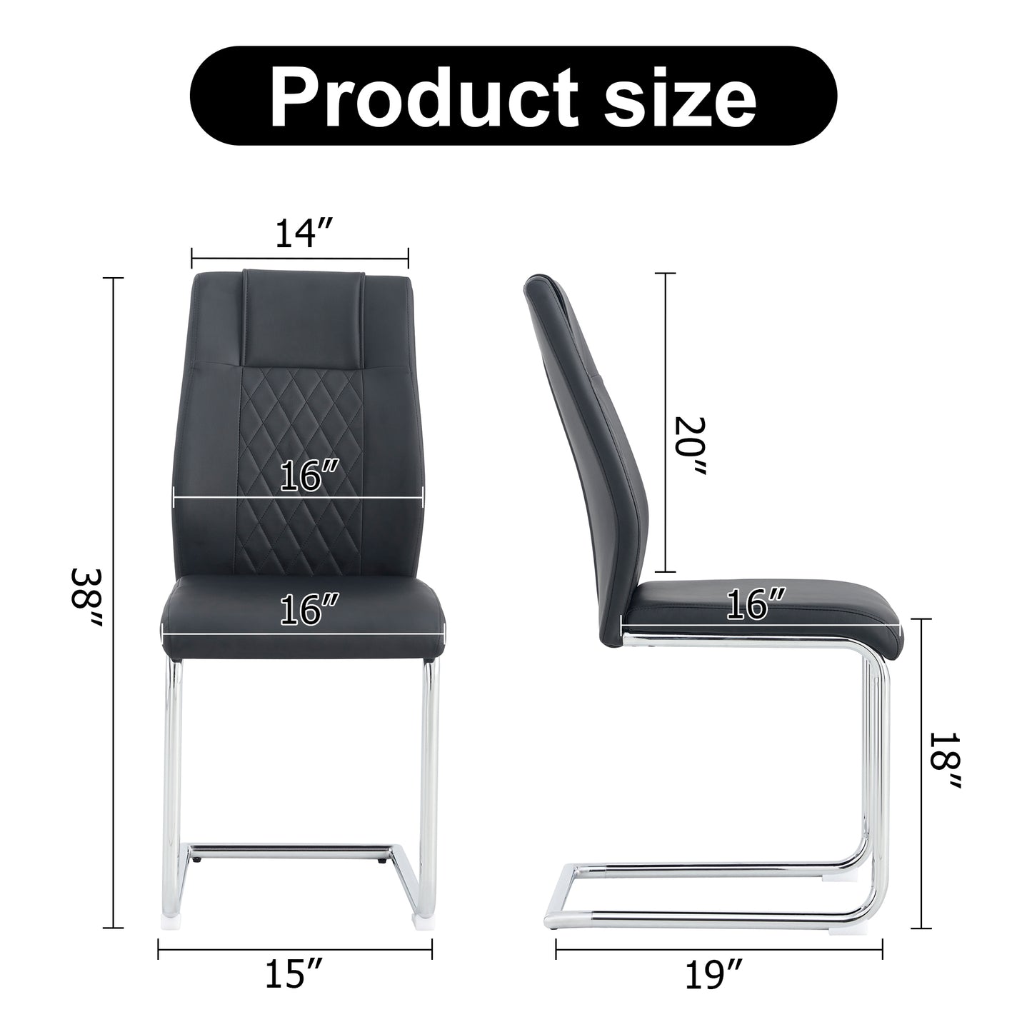 Healdsburg Modern Leather Dining Chairs