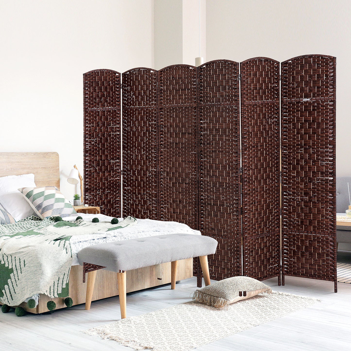 Centerville Craftsman Wicker Weave Room Divider