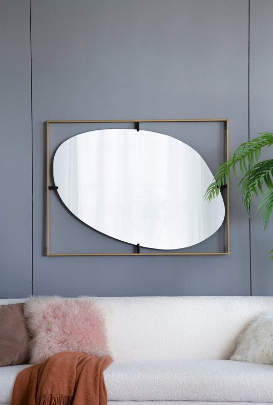 Ghivi Contemporary Poppy Framed Mirror