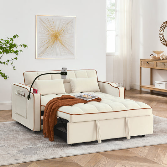 Luz Modern Velvet Foldable Sofa