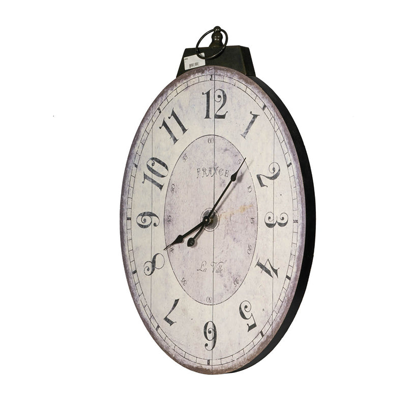 Amity Traditional Oval Wall Clock