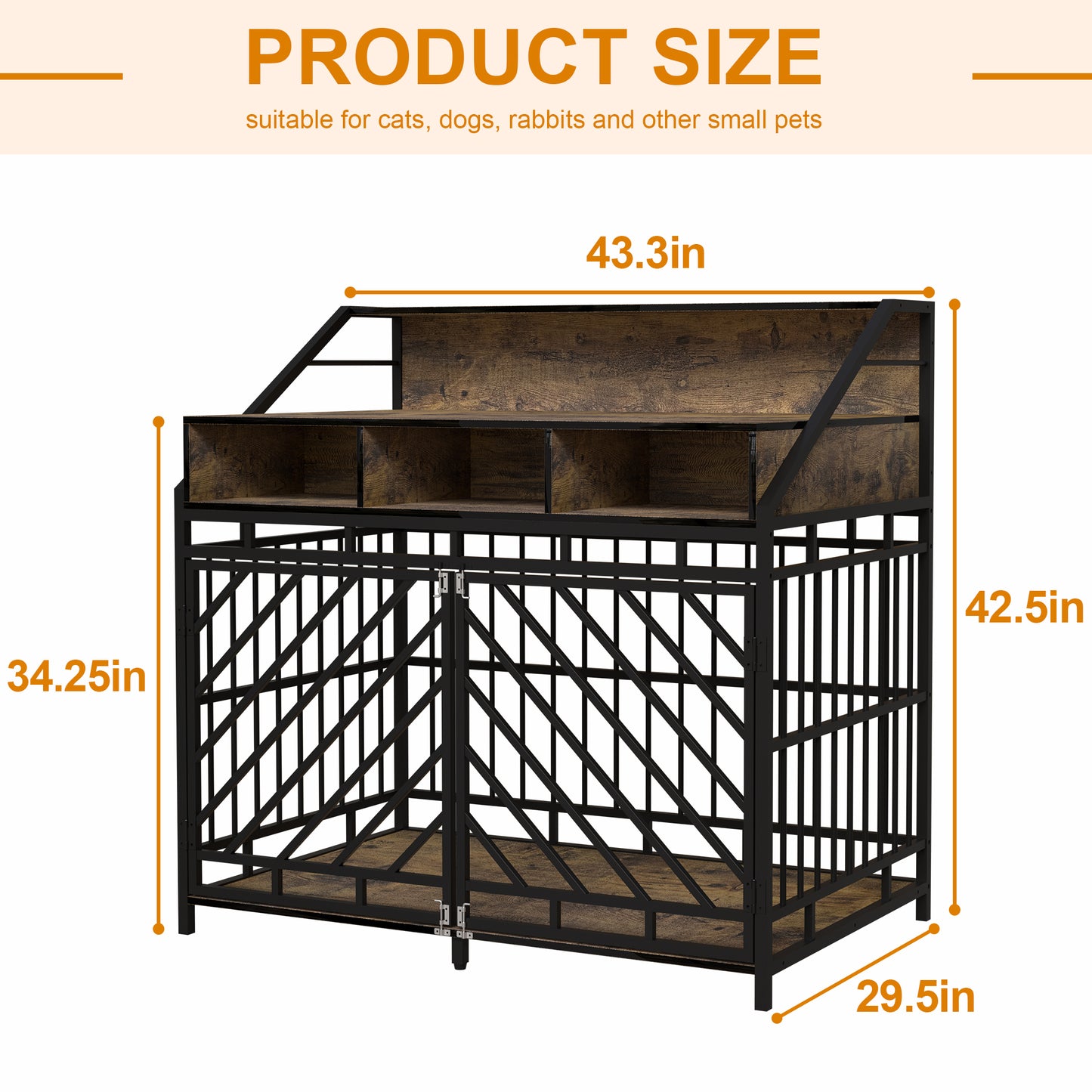 Lazzareschi Modern Wooden Dog Crate