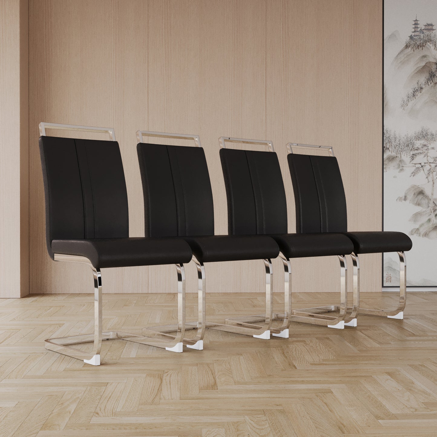 Cleo Modern PU Leather Chairs