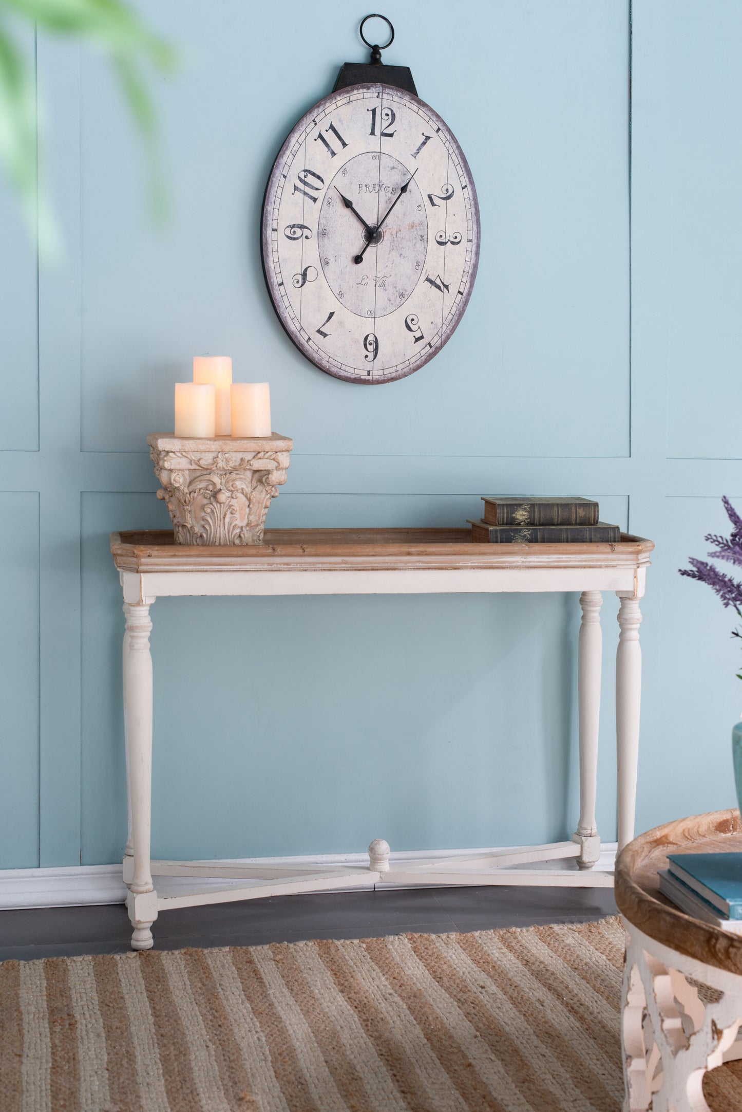 Amity Traditional Oval Wall Clock