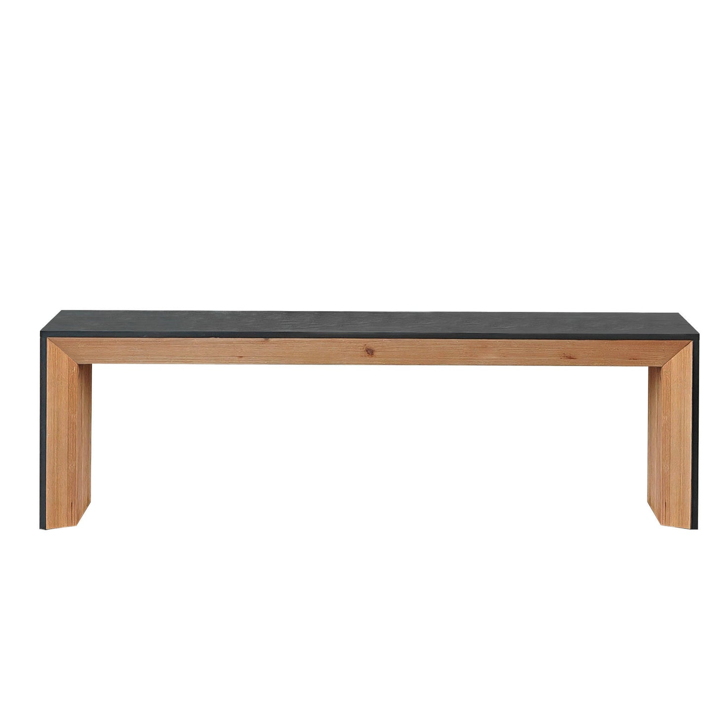 Marites Modern Wood Dining Bench