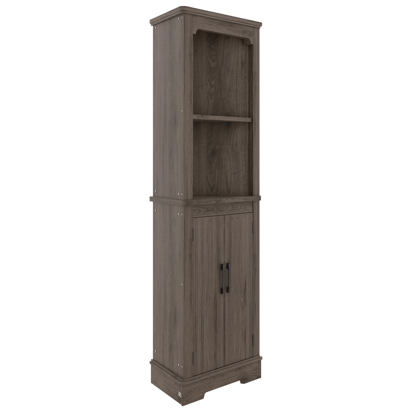 Warmsprings Craftsman Dark Walnut Corner Cabinet
