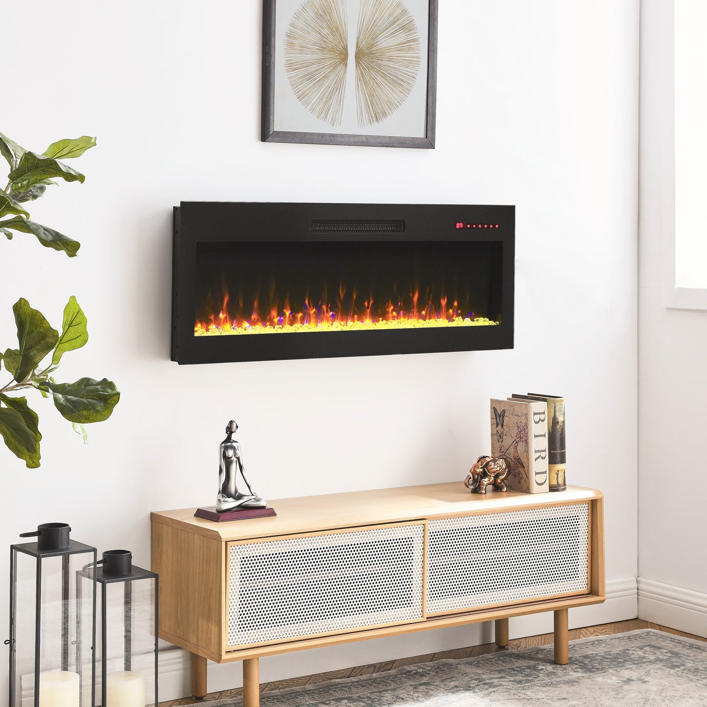Marites Modern Ultra Thin Wall Fireplace