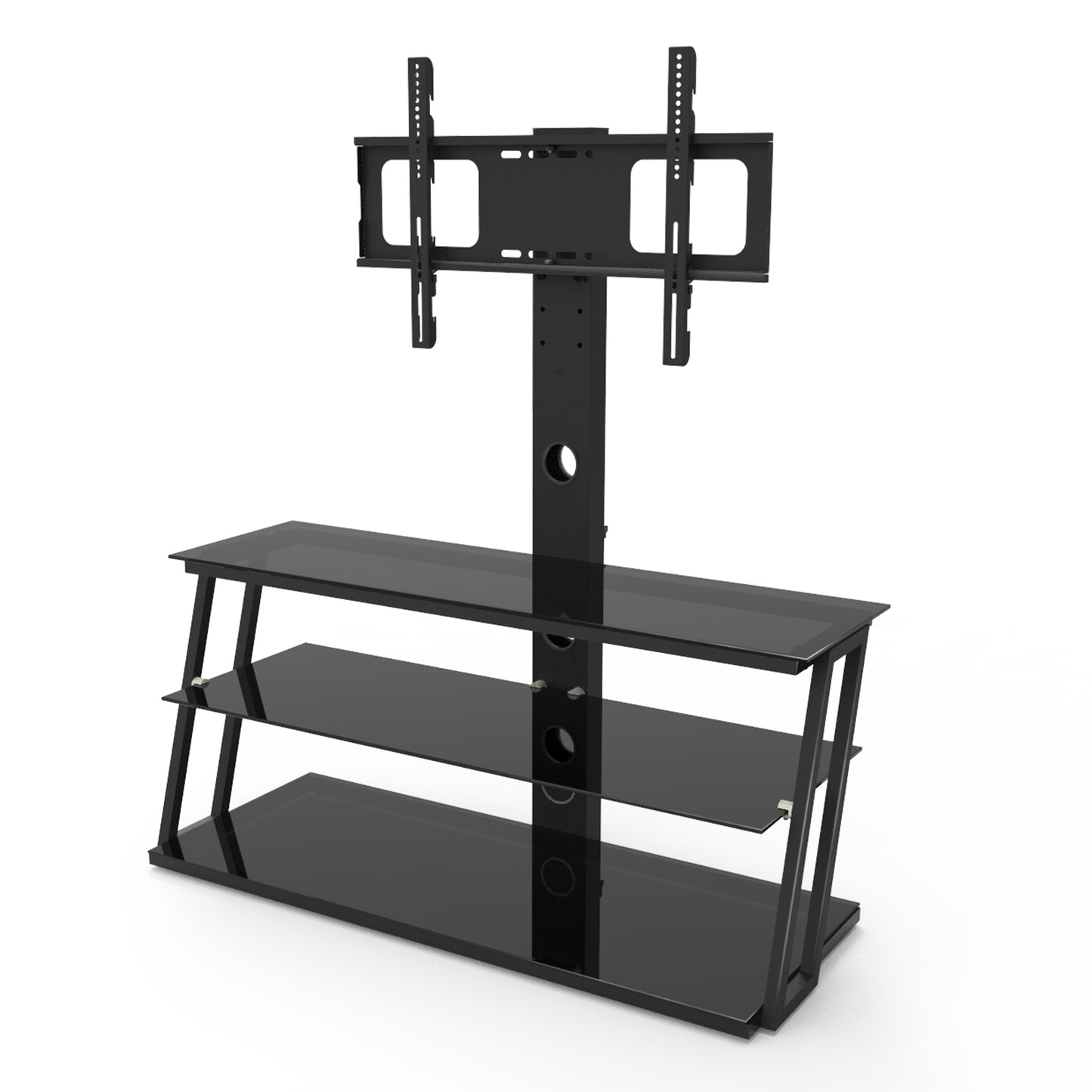 Oakridge Modern Multi-Function Adjustable Glass TV Stand