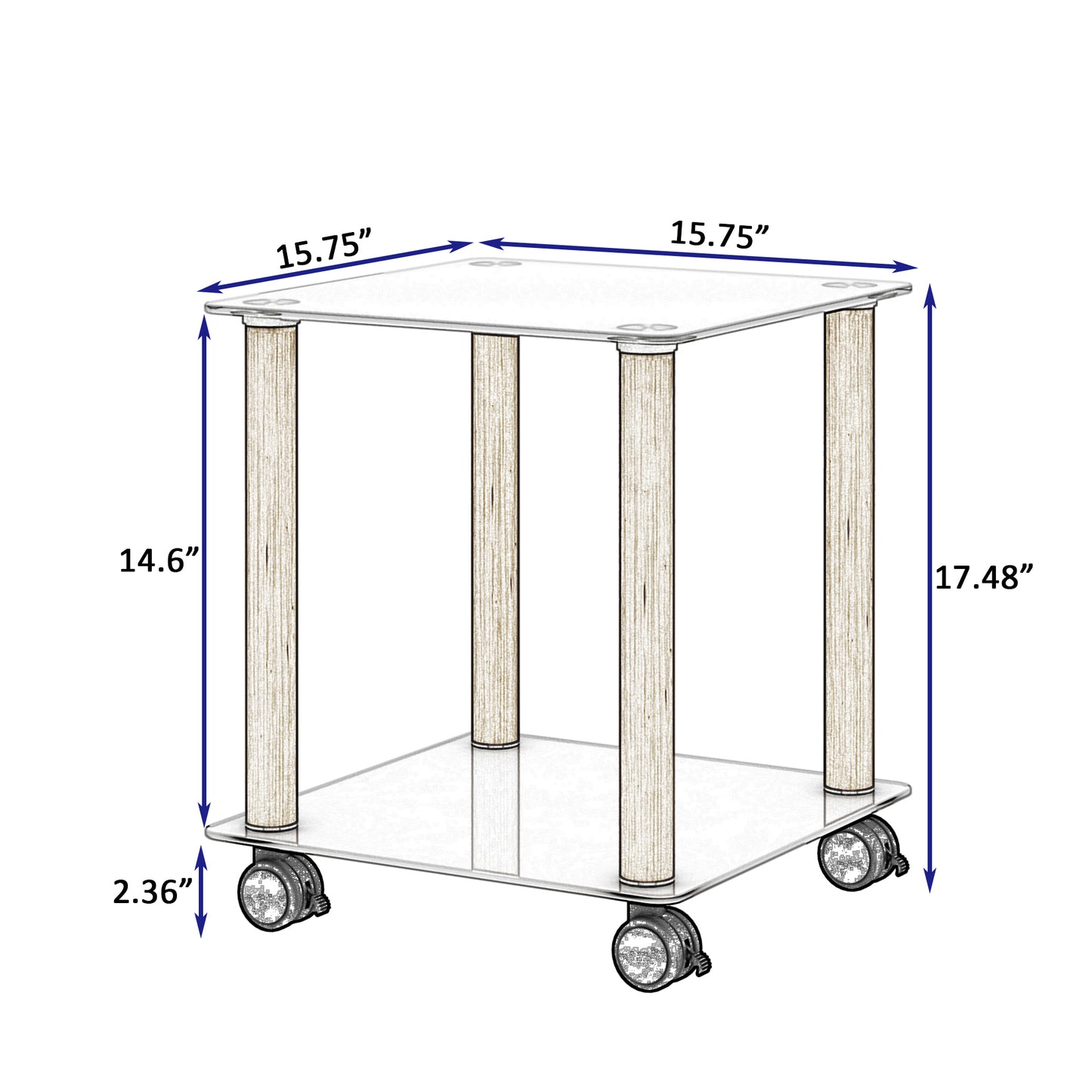 Jiron Modern Oak Side Table