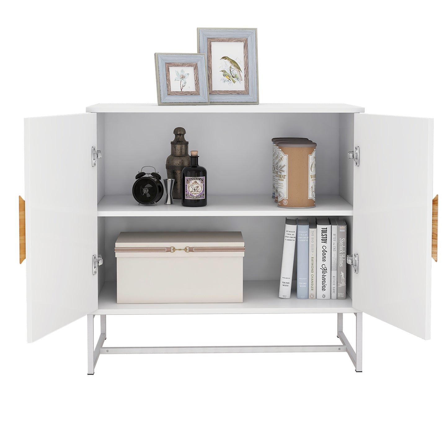 Centerville Mid-Century Solid Wood Square Shape Sideboard