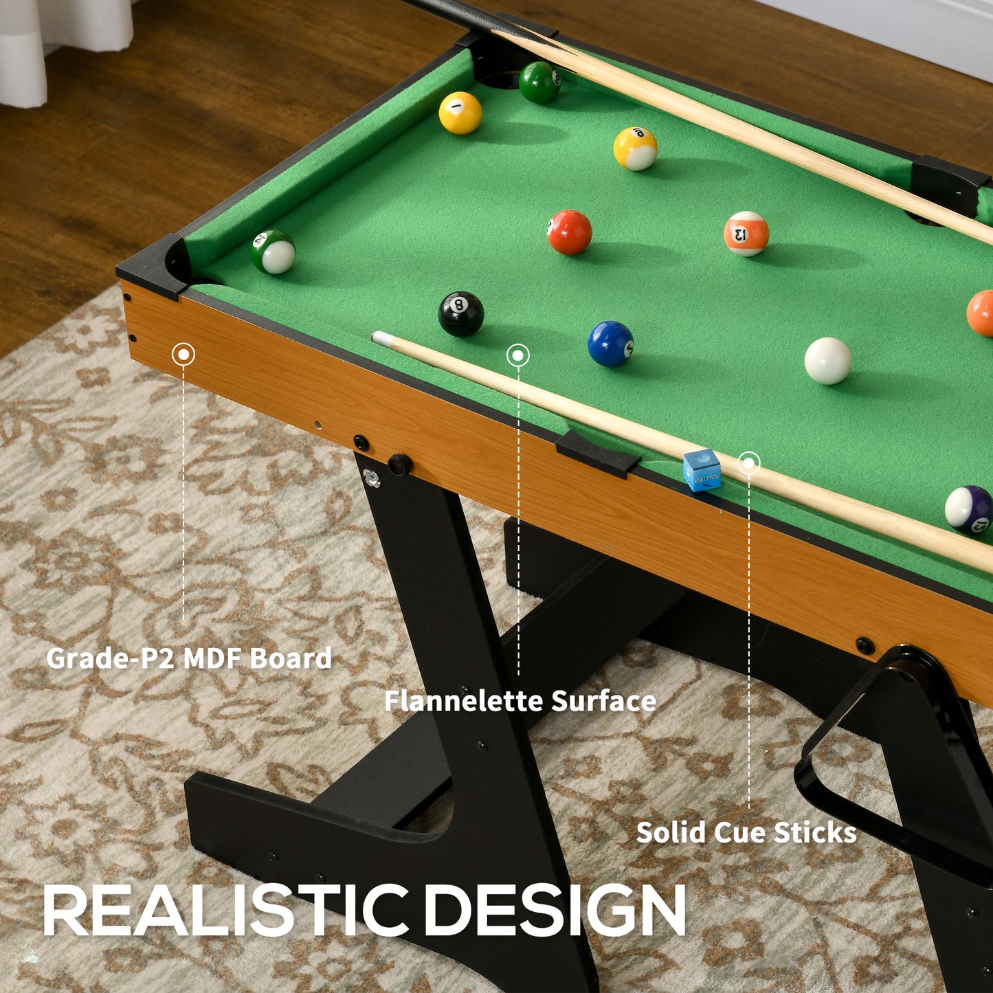 Luz Modern Billiards Tabletop Game