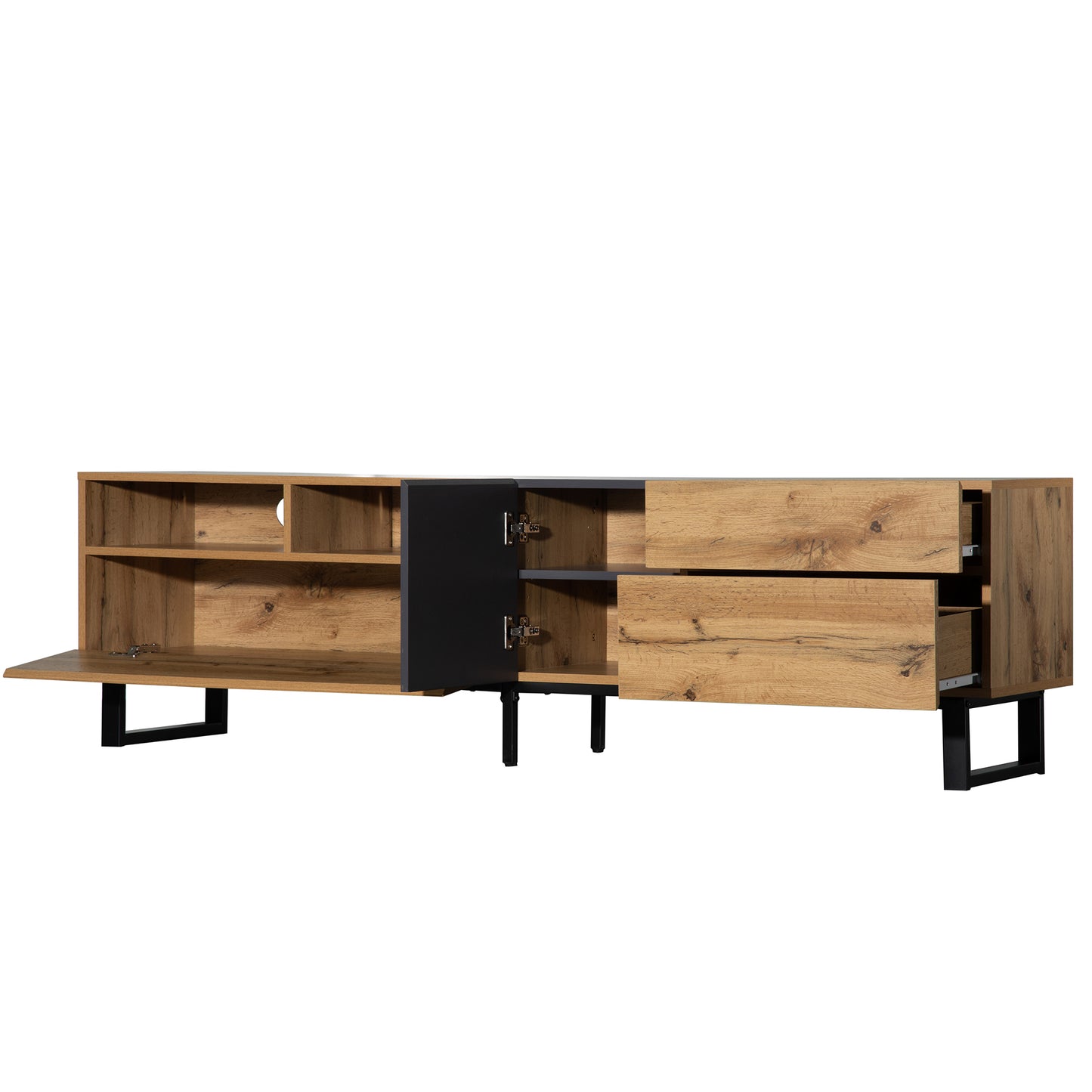Healdsburg Modern TV Console Entertainment