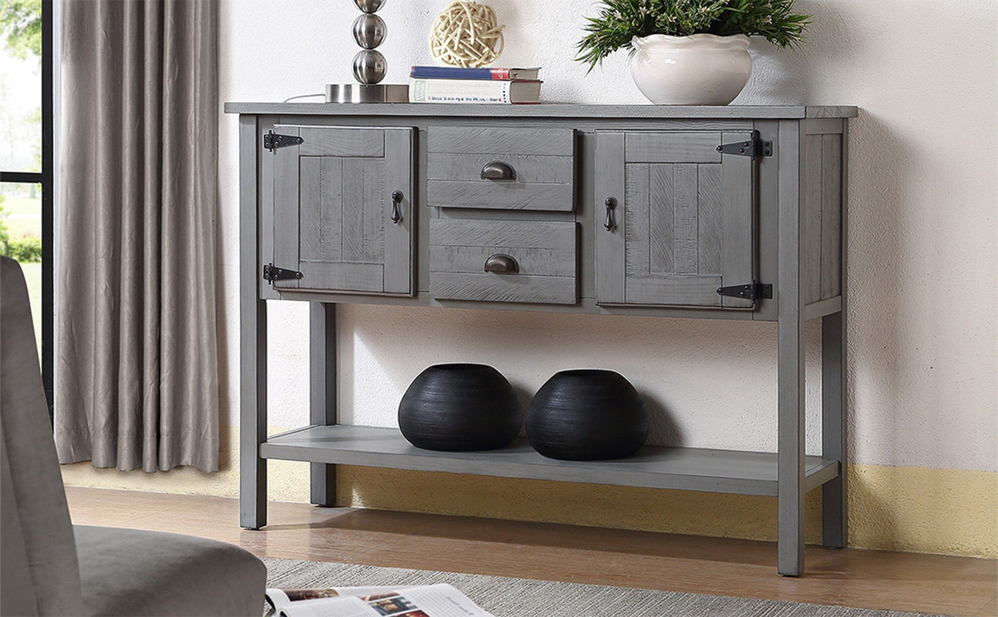 Marcel Craftsman Antique Wooden Sideboard