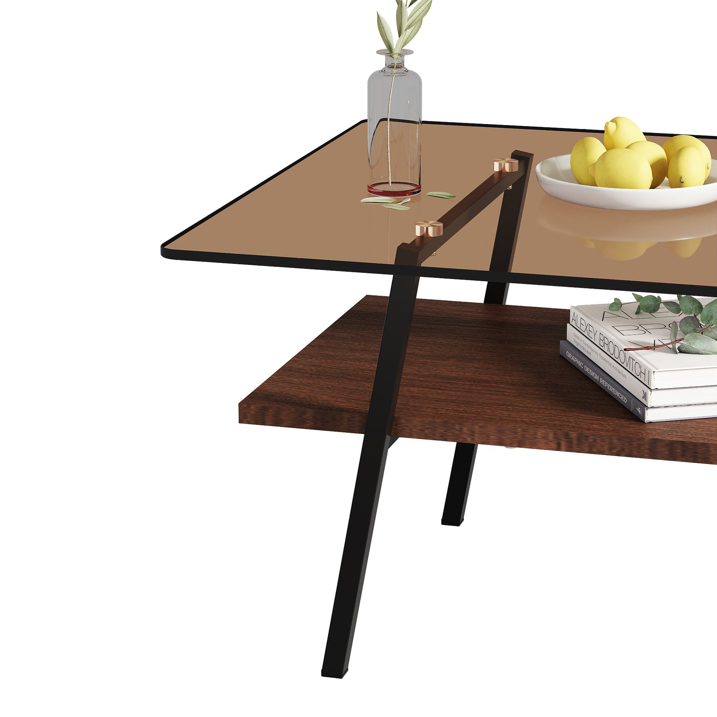 Calista Modern Metro Glass Coffee Table