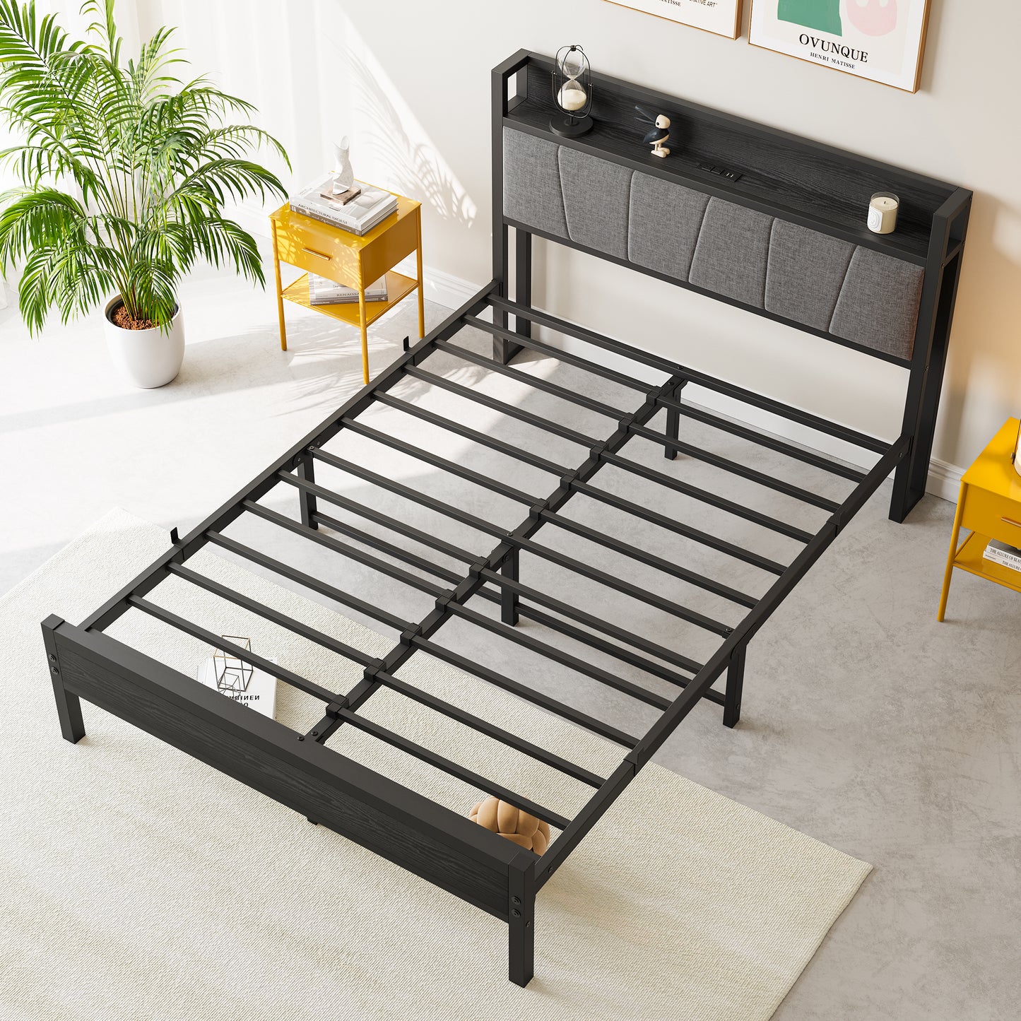 Cleo Modern Storage Bed Frame