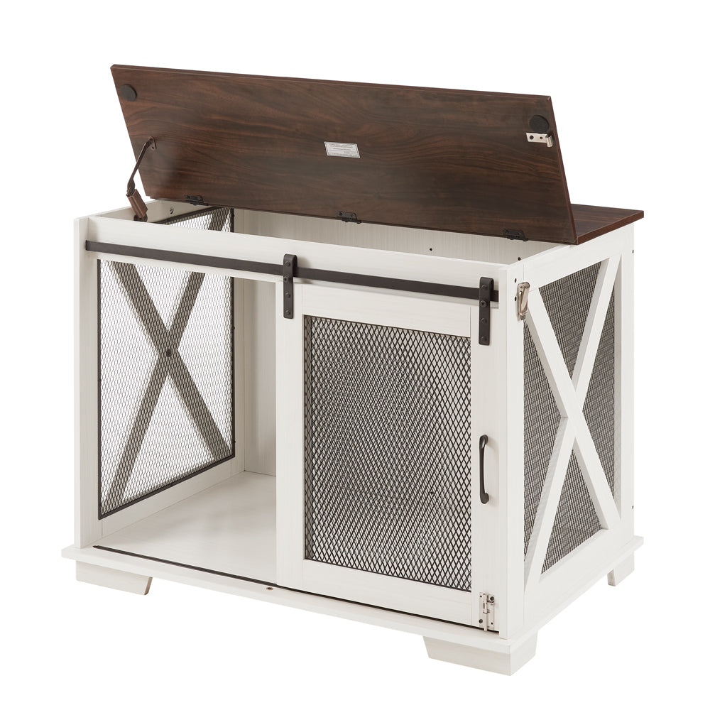 Healdsburg Craftsman Wooden Dog Crate Furniture