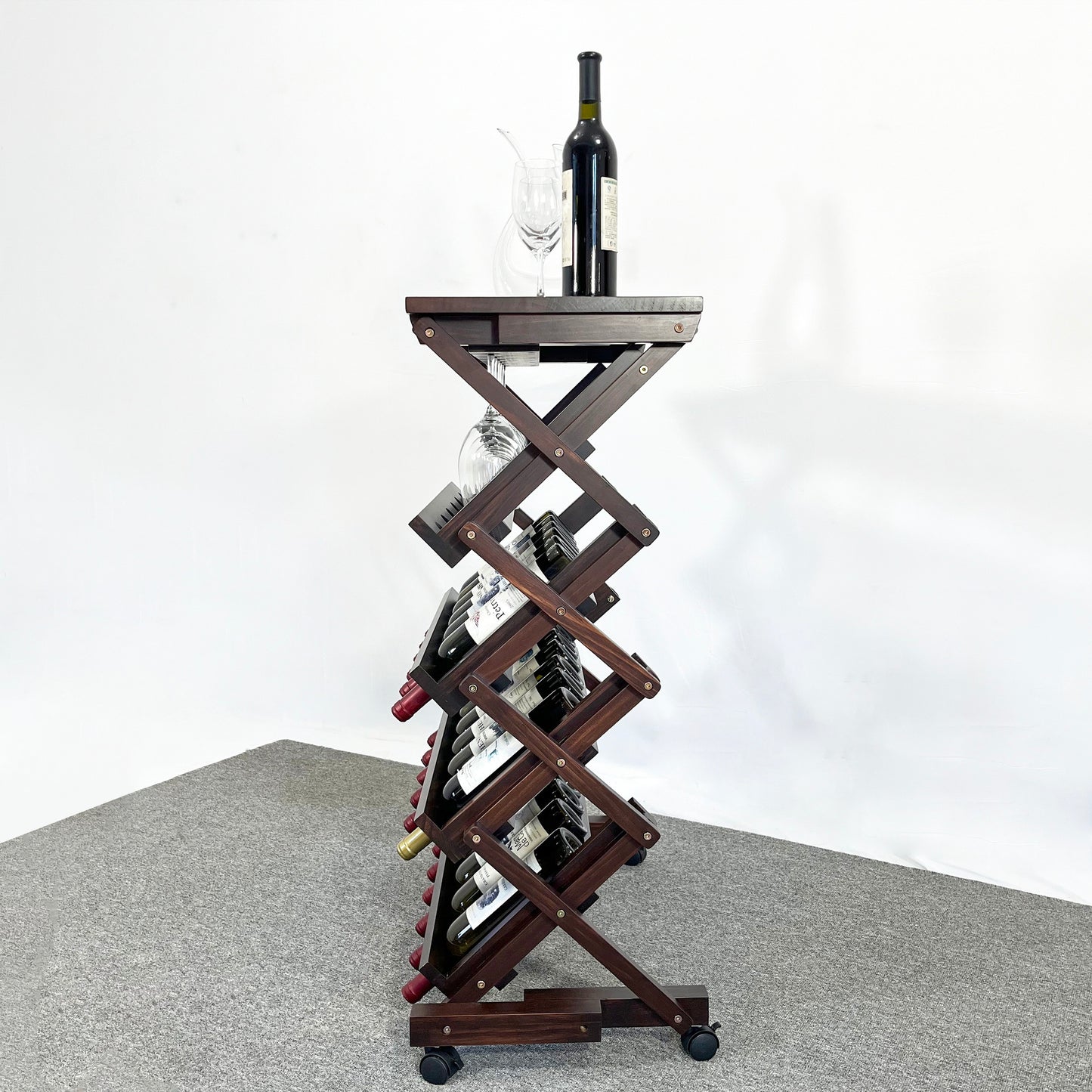 Centerville Craftsman 26 Bottles Freestanding Wine Rack