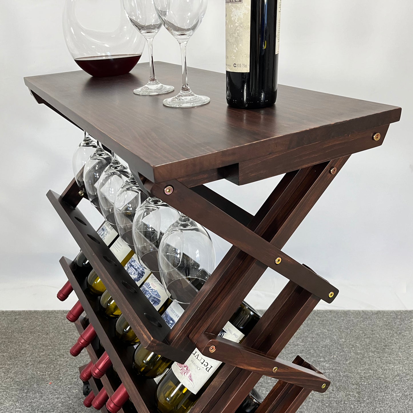 Centerville Craftsman 26 Bottles Freestanding Wine Rack