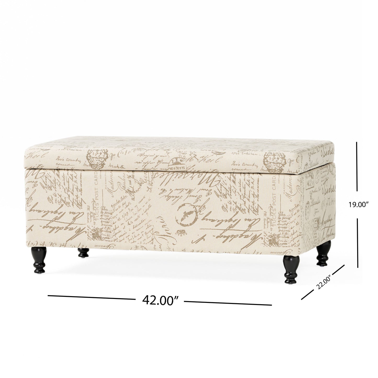 Centerville Contemporary Parisian Storage Ottoman