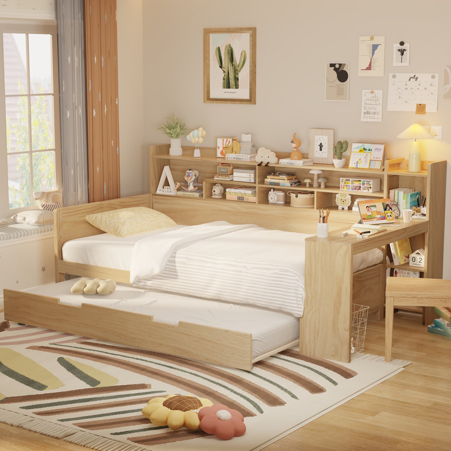 Healdsburg Craftsman  Wooden Storage Daybed