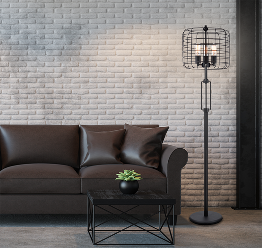 Lazzareschi Industrial Wire Cage Lamp