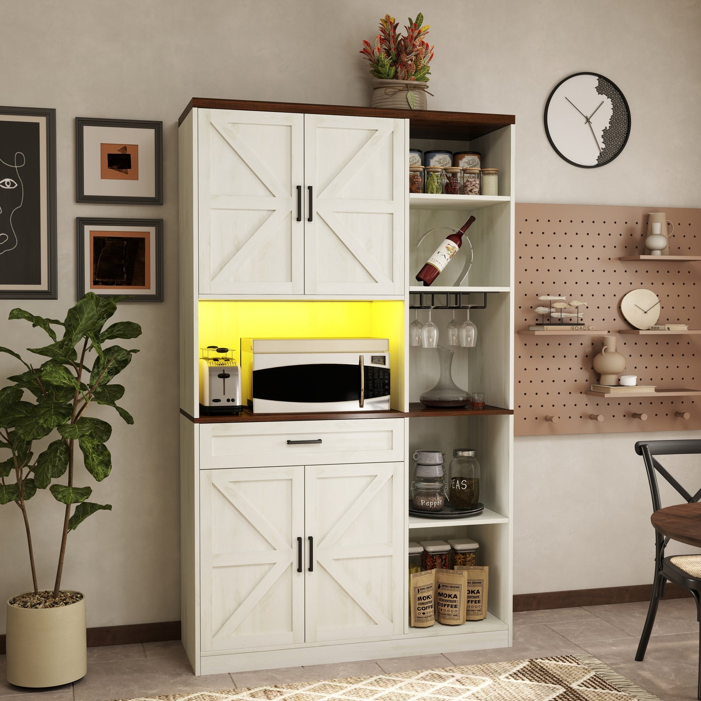 Calista Modern Multifunctional Pantry Sideboard