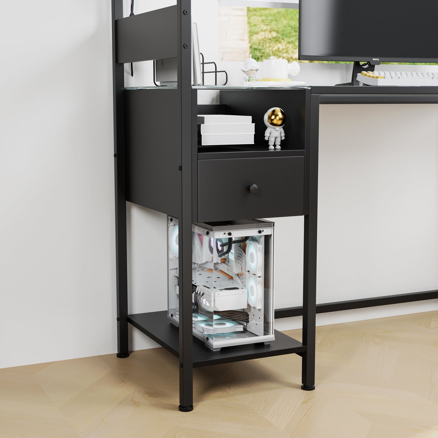 Silverleaf Modern USB Charging Desk